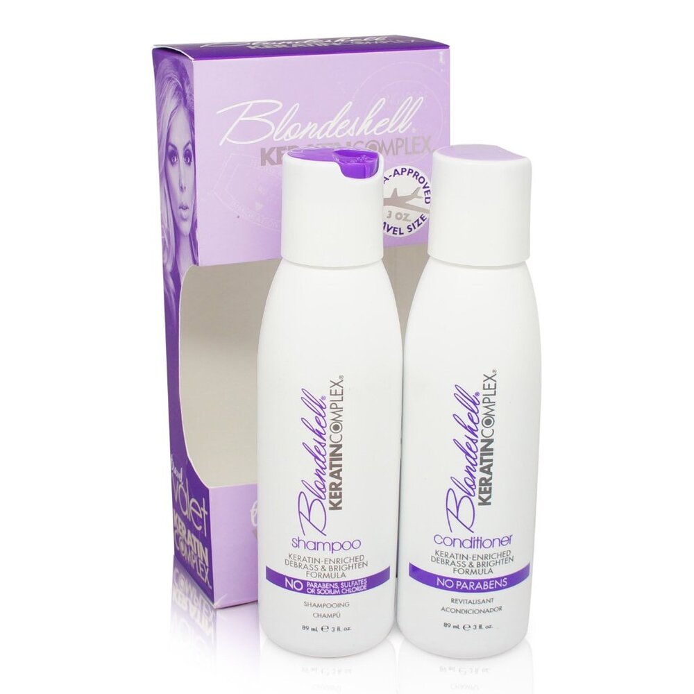 Blondeshell Keratin Complex Travel Valet Shampoo and Conditioner